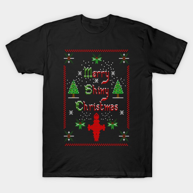 MERRY SHINY CHRISTMAS T-Shirt by KARMADESIGNER T-SHIRT SHOP